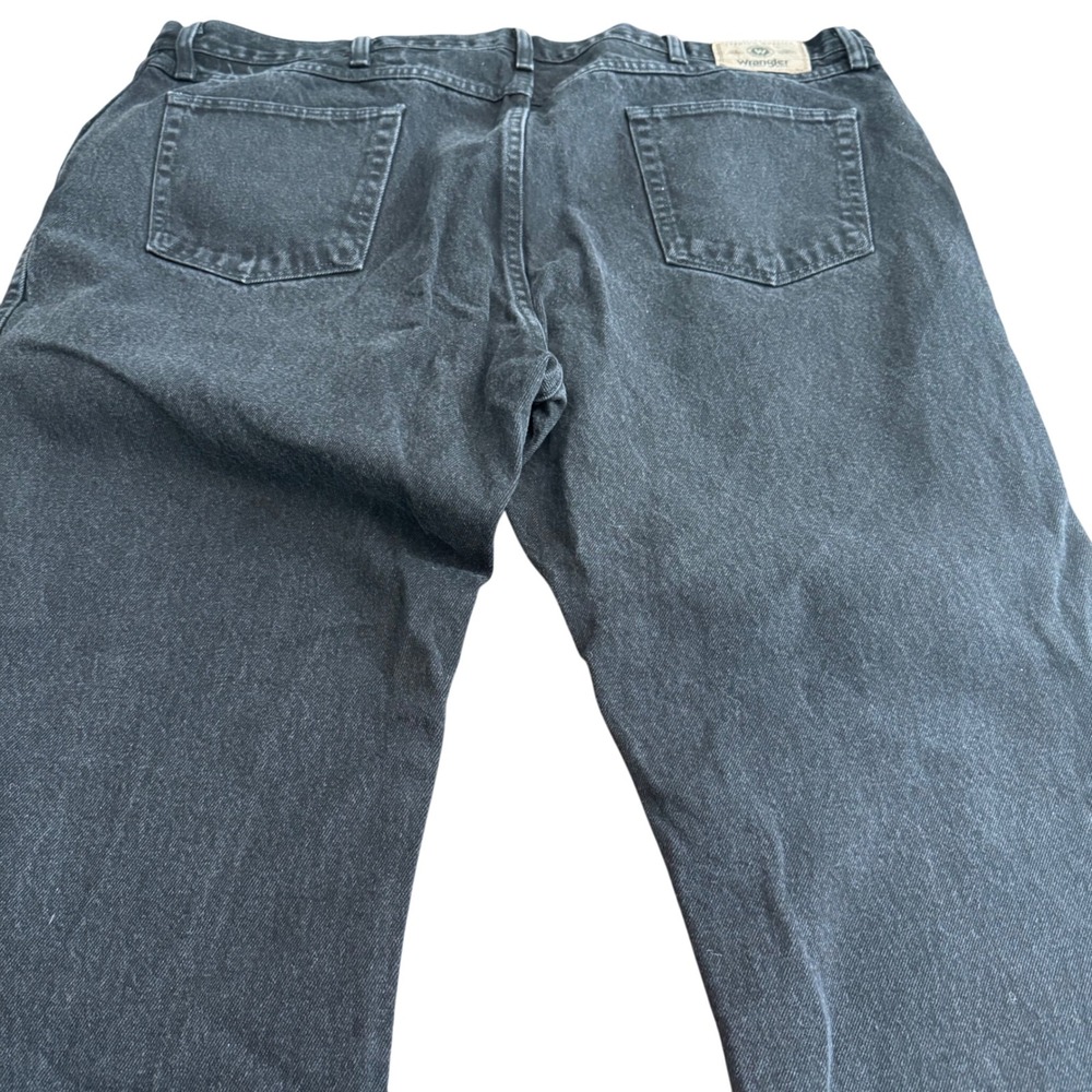 Wrangler Mens Jeans 46x29 Regular Fit Dark Wash Denim‎ Cotton - Picture 4 of 8